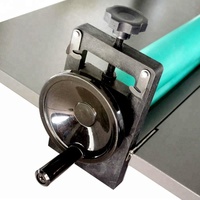 Machine à plastifier semi-automatique LBS650mm pour PVC, papier, cadres photo, avec manivelle, pour emballage bois, fourniture d'usine