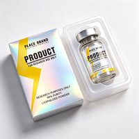 Boîtes de rangement pour étiquettes de flacons de peptides personnalisées, durables et de haute qualité, avec vinyle résistant à la chaleur, imprimées au laser, adaptées aux flacons de 3 ml/10 ml/30 ml