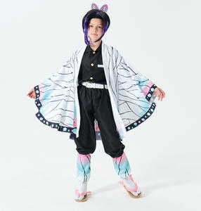 CR ROLECOS Atuendo Kimono Para Niñas de Tanjirou Zenitsu Giyuu de Demon Slayer Disfraz de <span class=keywords><strong>Cosplay</strong></span> de <span class=keywords><strong>Anime</strong></span> Conjunto con Patrón de Figura Para <span class=keywords><strong>Cosplay</strong></span> - Product Image 5
