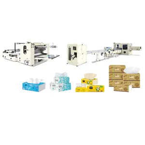 4~10 Lines V Fold Soft Facial Tissue Marking Packing Machine And Production Line