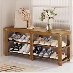 Meubles de rangement en bambou pour maison salon chambre banc à chaussures - Product Image 3