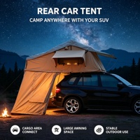 Tente de toit rigide en aluminium avec auvent latéral pour les voyages tout-terrain et le camping en pleine nature