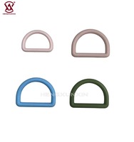 Colorido POM plástico D-ring Loop hebilla ajustable 25mm cincha D-ring hebilla para accesorios de bolsa de equipaje
