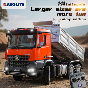 Huina Kabolite K5702 Camión Volquete de Control Remoto de 6 Canales, Escala <span class=keywords><strong>1</strong></span>:<span class=keywords><strong>14</strong></span>, Modelo de Vehículo de Ingeniería 6x6 con Elevador de Barra de Tornillo - Product Image 2