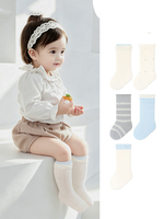 Chaussettes pour bébé en maille respirante Xiangyi, nouvelles chaussettes en coton pour nourrissons, chaussettes sans couture, style princesse mignon, chaussettes pour filles en bas âge