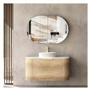 Meuble de salle de bain personnalisé, meuble-lavabo de salle de bain de haute qualité, lavabo en contreplaqué, lavabo en marbre, lavabo en pierre frittée, lavabo suspendu - Product Image 3