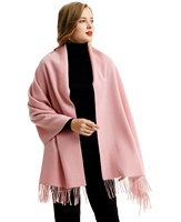 Châle d'hiver pour femme de luxe, épais, chaud, respirant, imprimé par transfert thermique, effet cachemire, long de 200 cm, avec capuche à pompons et design personnalisé