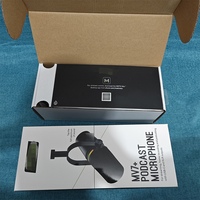 Mikrofon Dinamis Hibrida USB/XLR 2026 MV7+ dengan Kontrol Sentuh, Kompatibilitas Aplikasi DSP Terintegrasi untuk Podcast dan Streaming