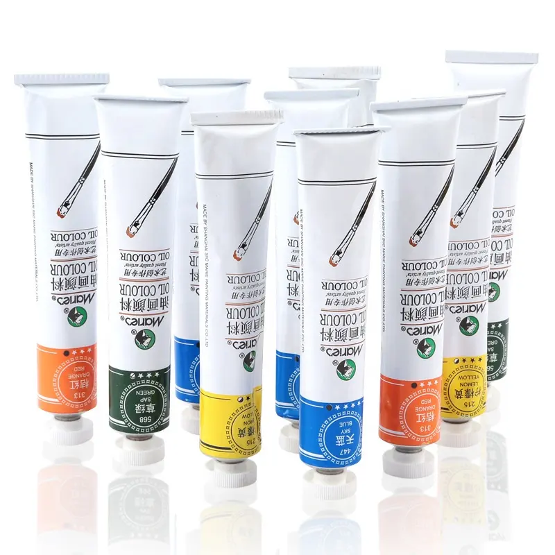 NO TÓXICO pigmento pintura de acrílico suministros Set 12/24/36 colores Etiqueta Privada de tubo de pintura