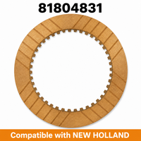 81804831 Plaque de friction en bronze pour transmission haute performance NEW HOLLAND, disque d'embrayage 133,1 mm, dents internes IT45, cb9