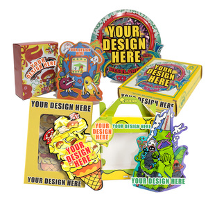 Bao bì kẹo đóng gói dạng zip có thể tái sử dụng, in tùy chỉnh, kiểu dáng độc đáo, chống mùi, <span class=keywords><strong>3</strong></span>.5g, chất liệu Mylar, kèm hộp - Product Image 1