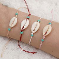 Bracelet en Agate Naturelle Tressé Coquillages Bohèmes pour Filles - Bijoux de Plage et Surf pour Enfants et Adolescents - Vente en Gros