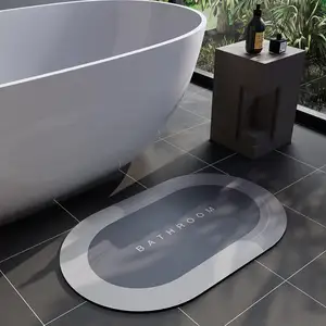 Lüks anında kuru katlanabilir taş yeni papatya polyester tik kmart akıllı baskılı banyo halı zemin banyo mat seti çocuklar için