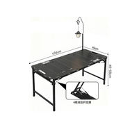 Mesa Plegable Táctica para Exteriores, de Acero al Carbono, Ligera, Portátil, Resistente al Óxido, Impermeable y Duradera, Recién Lanzada