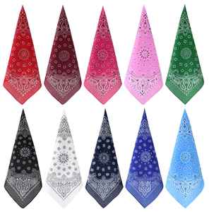 Venta al por mayor impresión personalizada divertida Hip Hop algodón Paisley Bandana - Product Image 1