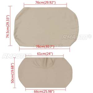 Fundas de Asiento para Carro de Golf en Negro/Beige, de Cuero PU, Personalizadas para EZGO TXT RXV Club Car DS, Juego de Fundas Impermeables - Product Image 2