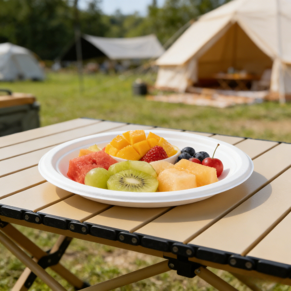 High Quality Eco-Friendly Disposable Paper Plates for Grilling Camping and Outdoor Party Food Service