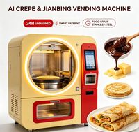 Máquina Expendedora Inteligente de Comida Callejera con Múltiples Métodos de Pago, Compatible con la Producción de Jianbing, Guozhi y Crepas con Salsa de Chocolate