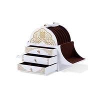 European Palace Style Multi-layer Design Wooden Jewellery Case With Velvet