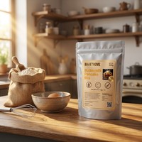 Étiquettes en papier écologiques recyclables personnalisées de qualité supérieure avec estampage à chaud doré et pelliculage mat pour l'emballage de produits alimentaires (pain)