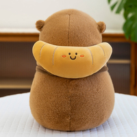 Vente chaude de haute qualité Capybara doux poupée sac à dos eau cochon d'inde en peluche mignon gros Capybara