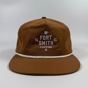 Logo personalizzato 5 pannello cappello da Golf con corda in poliestere non strutturata Bill piatta Snapback caffè all'aperto Baseball Gorras - Product Image 2