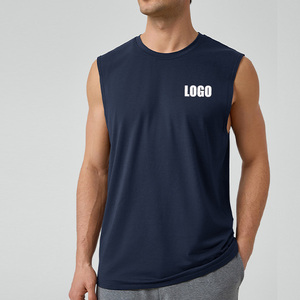 Premium Cool Sense Sleeveless Casual T Shirts O‑Neck Printed Wholesale Sports <b>Tshirts</b> Plain Customized Homme <b>Tshirt</b> For Men - Product Image 3