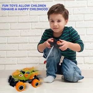 Mini Camioneta Monstruo Dinosaurio <span class=keywords><strong>RC</strong></span>, Juguete de Auto Dinosaurio Todoterreno con Control Remoto de 4 Canales, Juguete de Vehículo Dinosaurio <span class=keywords><strong>RC</strong></span> con Ruedas Grandes para Niños - Product Image 3