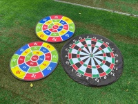 Jeu de fléchettes portable et pliable avec balles collantes en plastique, sûr pour les jeux en intérieur, les fêtes et les activités familiales