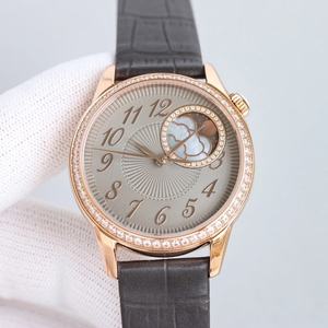 นาฬิกาข้อมือแฟชั่นสำหรับสุภาพสตรี ดีไซน์หรูหรา ประดับเพชร ระบบออโตเมติก กันน้ำ - Product Image 4