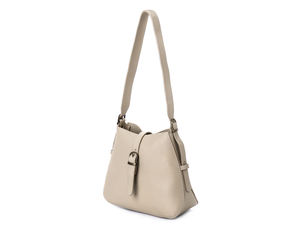 Bolso de Hombro de Cuero Genuino a la Moda, Elegante Bolso Bandolera Beige para Mujer, Bolso de Maquillaje y Cosméticos para Viajes Diarios para Chicas - Product Image 2