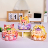 Figurine d'action en résine personnalisée sur le thème du carnaval des elfes de dessin animé, boîte mystère, poupée mignonne créative, décoration de chambre, cadeau d'anniversaire
