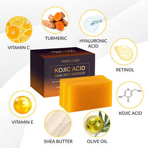 Acido kojico per rimozione delle macchie scure con saponette in PVC retinolo collagene curcuma acido ialuronico vitamina E burro di karité Castile olio d'oliva - Product Image 2