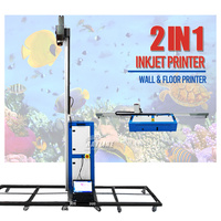 Máquina automática de pintura de pared y suelo 2 en 1, impresora de pared 3D, máquina de pintura, impresión de tinta de 3,5 m UV, impresora de pintura Mural de pared