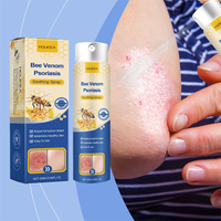 Semprotan Pereda Psoriasis Houkea Bee Venom, Semprotan Pereda Tinea Manuum Pedis, Dermatitis, Mengurangi Kemerahan, Bengkak, Melembapkan
