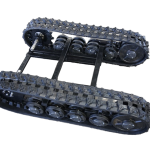 Châssis de robot à chenilles en caoutchouc de haute qualité, plateforme sur chenilles robuste pour équipement de construction avec moteur - Product Image 1