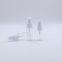 Flacon pulvérisateur transparent à brume fine 10ml 15ml 20ml 25ml 30ml Bouteille en plastique PET avec pompe de pulvérisation