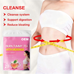 ชา OEM 28 วัน โมริงก้า เบิร์น ทัมมี่ ที ชาเขียวเซนน่า ผสมแคสเซียและดอกบัว ช่วยลดความอยากอาหารตอนกลางคืน บรรจุ 28 ซองชา - Product Image 2