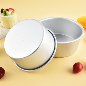Plaque de cuisson ronde en aluminium pour gâteaux de 4, 5, 6, 7, 8, 9, 10, 11 et 12 pouces, idéale pour les fêtes, les mariages, les anniversaires et Noël - Product Image 3