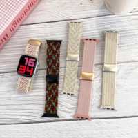 Bracelet en nylon respirant de luxe avec fermoir magnétique 38/40/41 mm pour Apple Watch Series 11/10/9/8/7, compatible avec les bracelets iWatch 11.