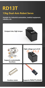 Servomoteur numérique micro haute vitesse sans noyau avec engrenage POM pour drone FPV RC, cardan de caméra, planeur, avion, bras robotique, pièces de système de contrôle - Product Image 3