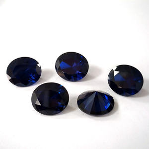 113 #   Espinela Sintética de Color Azul, Corindón, Piedras Preciosas Sueltas, 8*10mm, Forma Ovalada, Gema de Espinela Azul para Joyería - Product Image 6