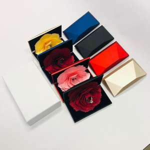 Guorui muestra <span class=keywords><strong>gratis</strong></span> anillo de boda romántico caja de papel flor dentro de Rosario caja - Product Image 6