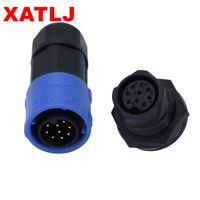 M19 série 9-Core connecteur étanche mâle et femelle bout à bout verrouillage rapide pour PCB FPC alimentation solaire système d'alimentation fils connexions