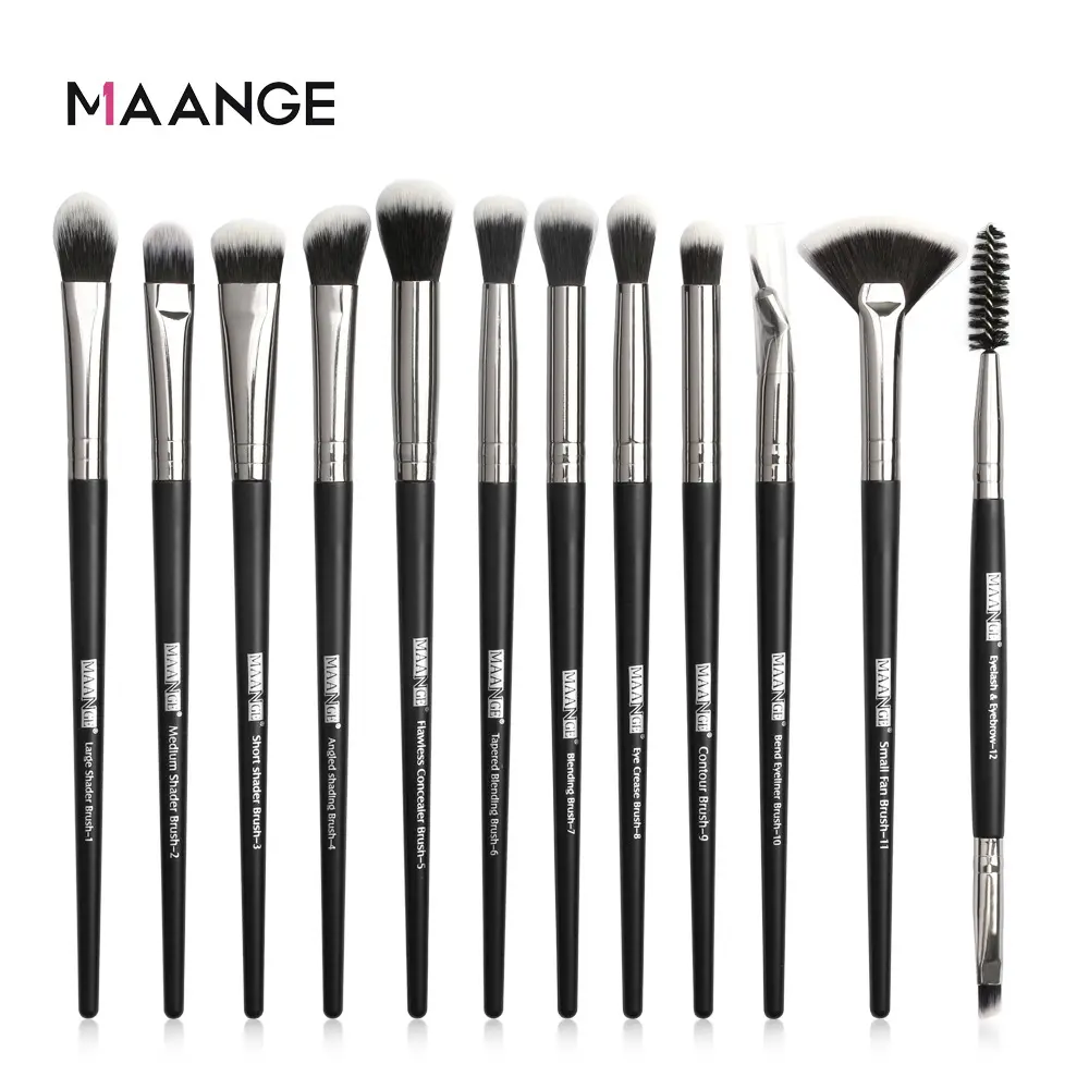 hot! 12pcs eye makeup brush set brush eyeshadow eyebrow lips makeup brushes set makeup tools