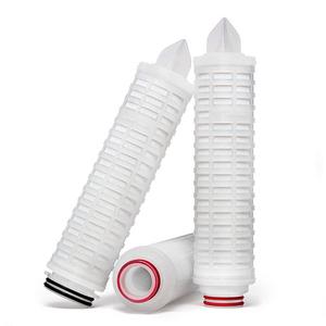 Tekstil endüstrisi boya ve kimyasal çözelti sterilizasyon Filtration syonu için OEM 10 "0.2 Um Nylon66 kıvrımlı filtre kartuşu - Product Image 5