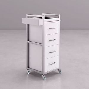 Luxurious Beauty <b>Salon</b> Trolley Tools Hairdressing Hand Cart with Wheel Multi-function Manicure Cart Storage Holders - Product Image 2