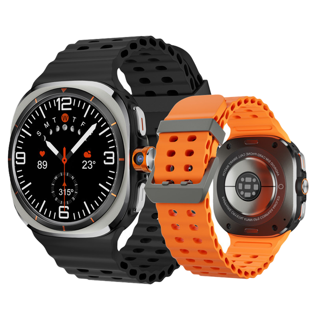 Global Communication U8 Ultra 4G Smart Watch GPS SIM Card WiFi Internet for Adults AMOLED Display Silica Alarm Clock Magnetic