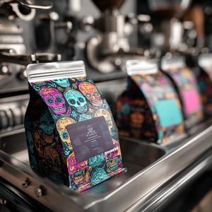 AT PACK Nieuwe Aanwinst 4oz 12oz 16oz 5LB Op Maat Gemaakte Koffiezakken met Platte Bodem, Herbruikbare Koffiebonen Verpakking met Klep - Product Image 4