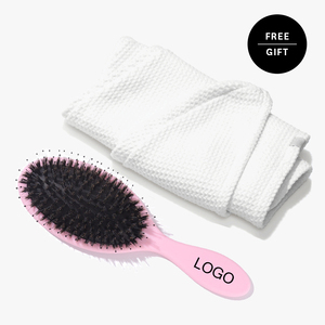 Brocha Hiar de regalo para mujer, brochas mojadas para desenredar con toalla, juego de brochas de maquillaje cosmético profesional, regalo encantador para niñ<span class=keywords><strong>a</strong></span> - Product Image 1
